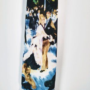 Les Montreux Men's Silk Tie Renoir Scene